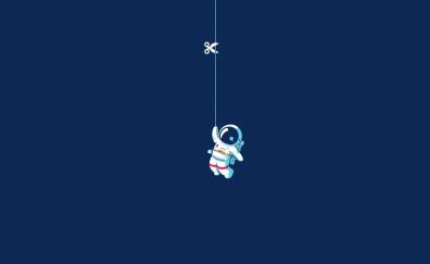 Astronaut, hang, minimal