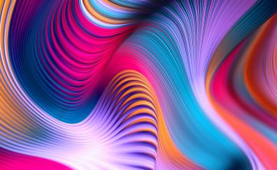 Colorful, abstract, art, waves