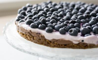 Blueberry, cake, baking