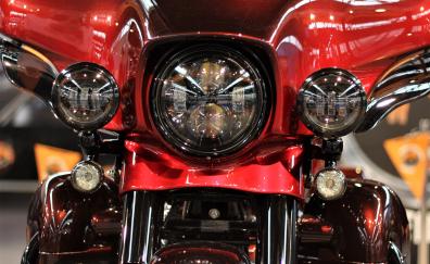 Harley-Davidson, motorcycle, headlight
