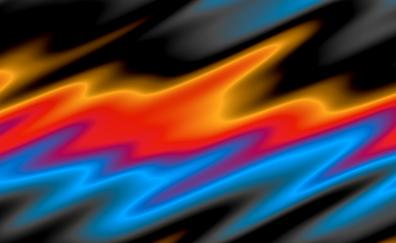 Abstract, colorful wavy and blurry surface