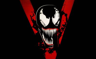 Venom, 2018 movie, poster, villain, marvel