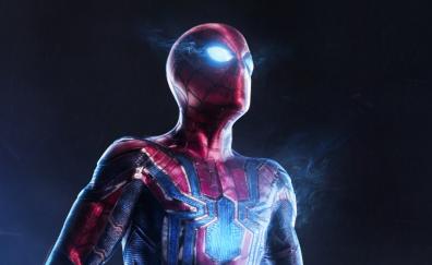 Spider-man, iron suit, art, movie