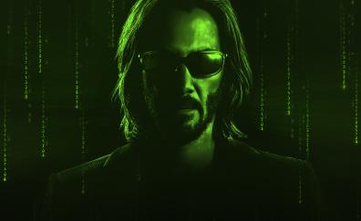Keanu Reeves, The Matrix Resurrections, 2022 movie
