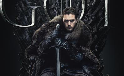 Jon Snow, Kit Harington, Game of Thrones, King of Winterfell, Season 8, Finale, 2019