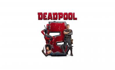 Deadpool 2, minimal, movie, 2018