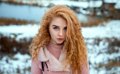 Winter, woman, outdoor, photography
