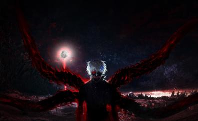 Tokyo Ghoul, dark, anime boy, artwork