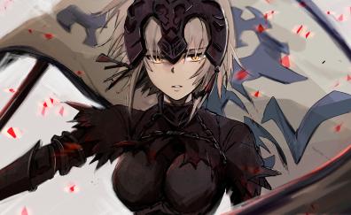 Jeanne d'Arc Alter, Fate/Stay Night, anime girl, art