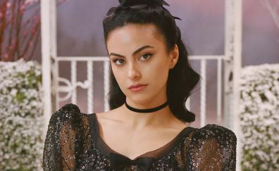 Camila Mendes, black dress, 2022