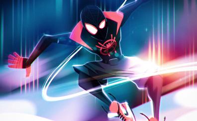 Spider-man into the Spider-verse, movie, animated, illustration