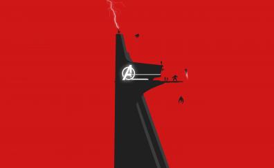 Avengers, stark tower, minimal