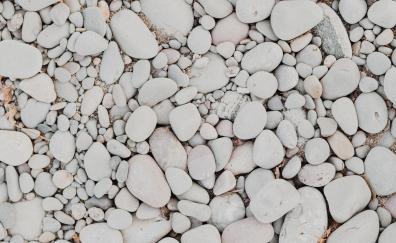 White pebbles, rocks, texture