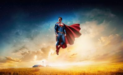 Superman's legacy, flight over the farm, fan art