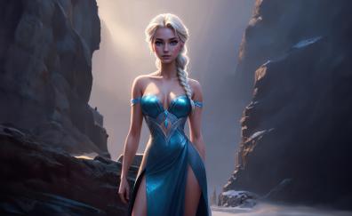 Snow Queen Elsa, frozen, art