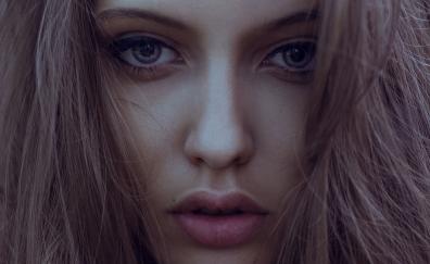 Woman, model, close up, face