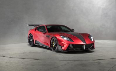 Mansory STALLONE F12, red sports car, 2018, front
