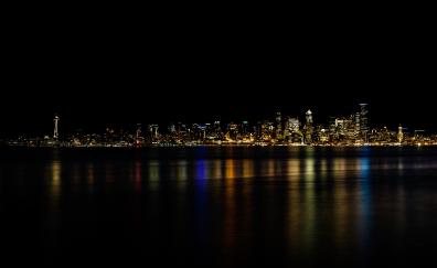Minimal, cityscape, Seattle