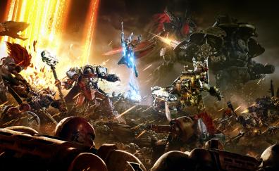 Warhammer 40,000, space marine, video game, art