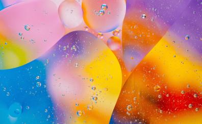 Edge, bubbles, gradient, colorful