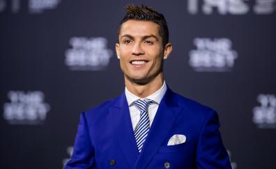 Cristiano Ronaldo, soccer, celebrity, smile