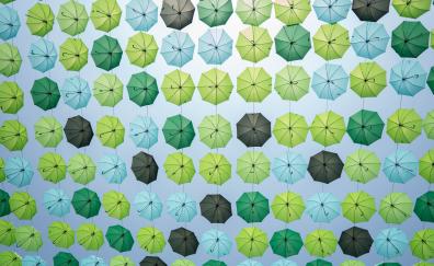 Greenish umbrella, decoration
