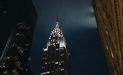 Empire State Buildings, cityscape, night