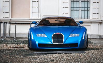 1999 Bugatti 18/3 Chiron, blue, luxury car
