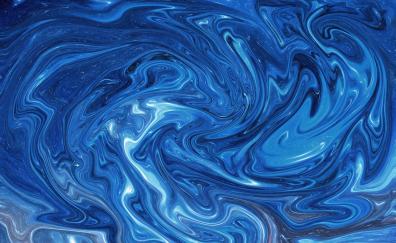 Abstract, blue liquid mixture, pattern