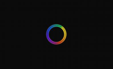 Colorful rings, circles, minimal, art