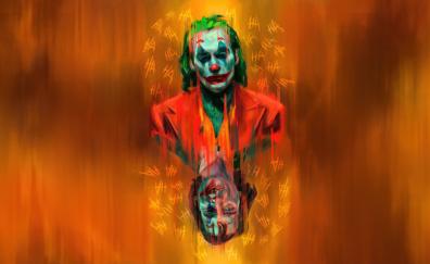 The Joker's sad mood, art