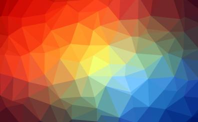 Triangles, colorful, abstract, geometrical