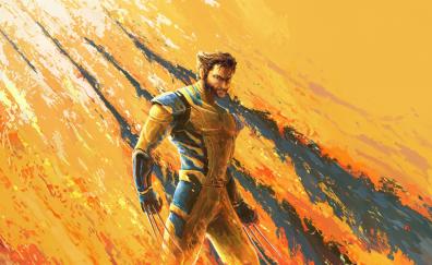 Wolverine in 2023 movie, Deadpool 3, fan art