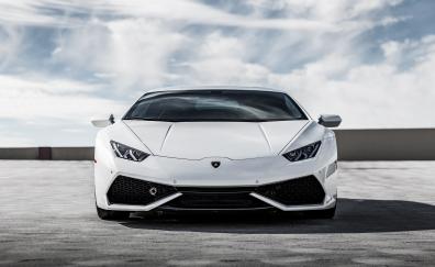 White, Lamborghini Huracan, sports car
