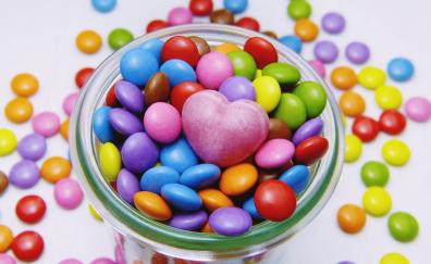 Colorful, sweet candies, chocolate
