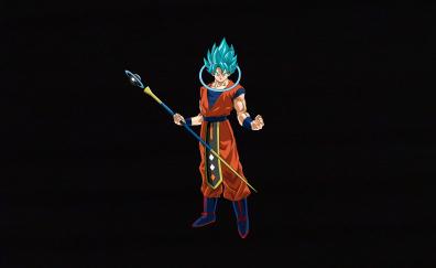Priest Goku, minimal, dragon ball, art