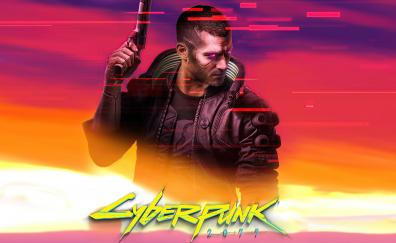 2020 game, fan art, poster, Cyberpunk 2077, game