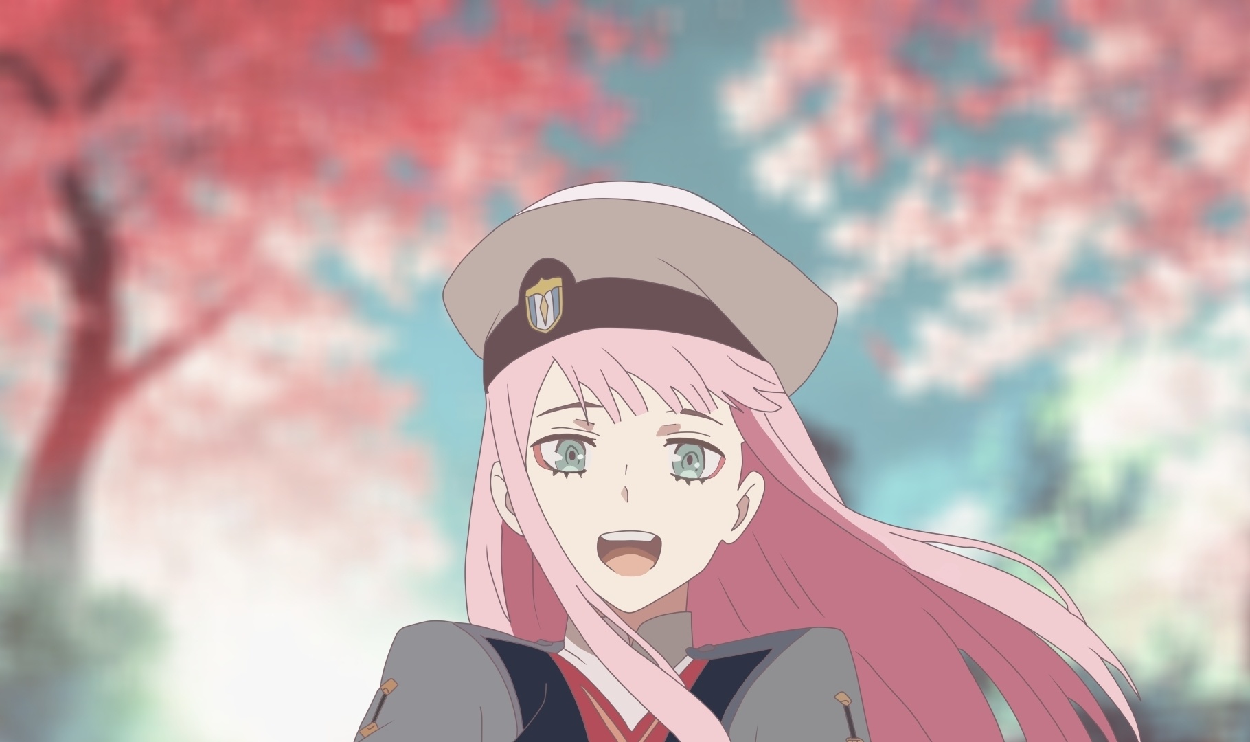 Download zero two uniform cute ana beautiful anime girl 1820x1080 hd 